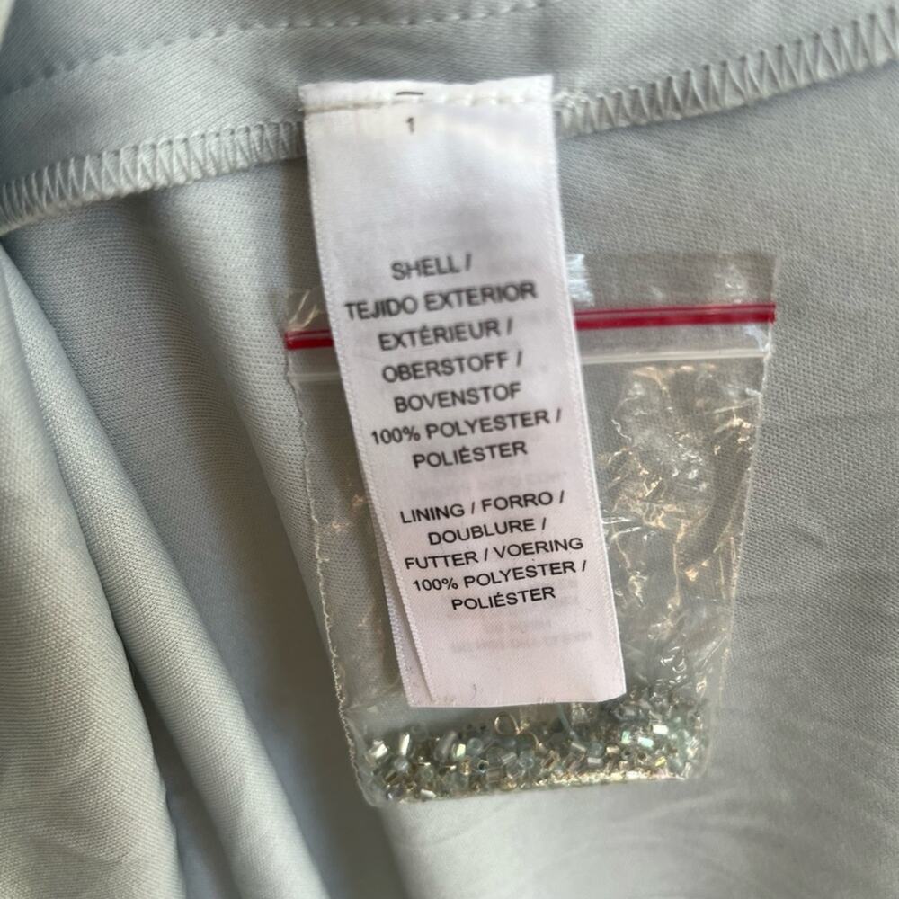 BHLDN Eliza Beaded Dress size blue gray sleeveless‎ - Picture 9 of 10